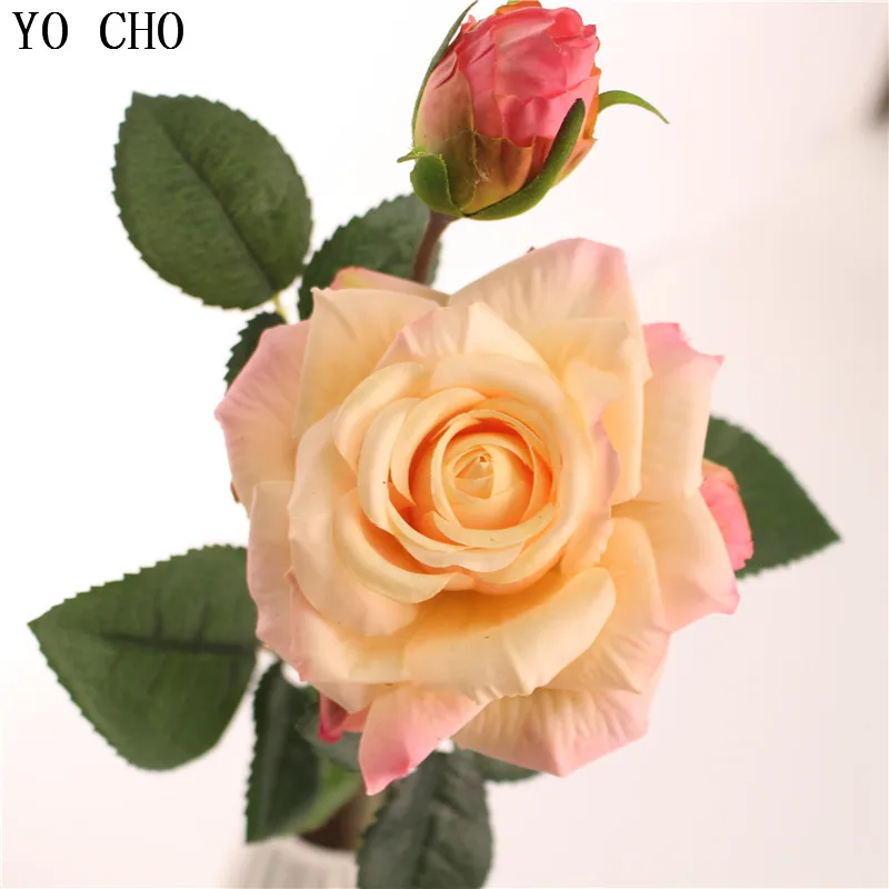Фото YO CHO искусственные цветы дешевые пионы латексные Цветочные - купить