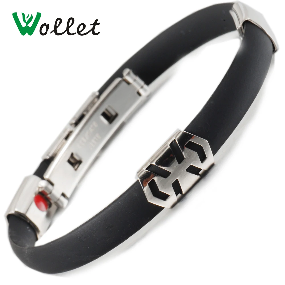 Wollet Healing Germanium Magnetic Infrared Black Silicone Bracelet Sport Wristbands For Men Women
Wollet Healing Germanium Magnetic Infrared Black Silicone Bracelet Sport Wristbands For Men Women