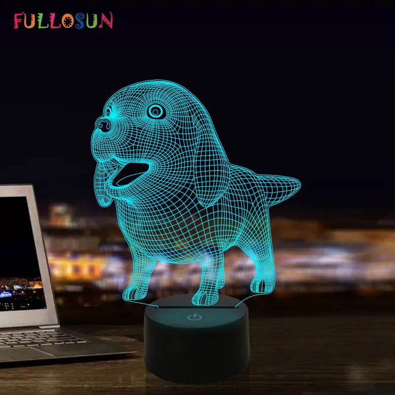 Novelty 3D Bulldog Led Night Light 7 Colors Touch Lamp Cutely Gift for Kids Room Novelty Decor Night Lamp
Novelty 3D Bulldog Led Night Light 7 Colors Touch Lamp Cutely Gift for Kids Room Novelty Decor Night Lamp
