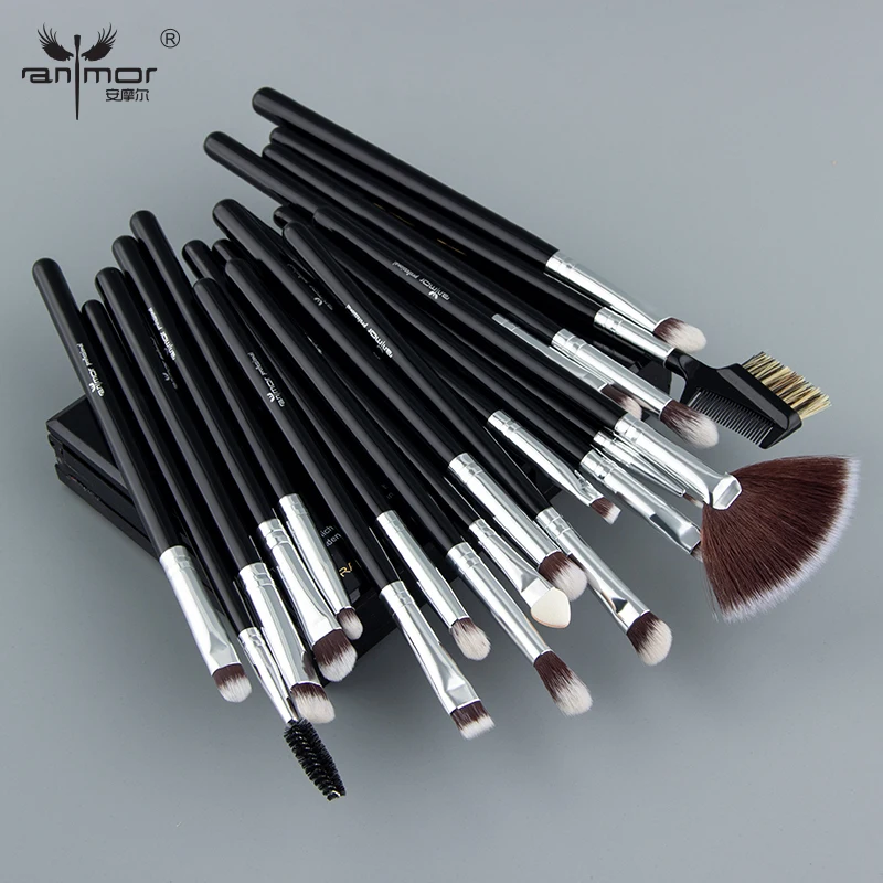 Anmor 19Pcs Professional Eye Makeup Brushes Set Synthetic Eyeshadow Blending Make Up Brush Tool Silver Color Brochas Maquillaje
Anmor 19Pcs Professional Eye Makeup Brushes Set Synthetic Eyeshadow Blending Make Up Brush Tool Silver Color Brochas Maquillaje