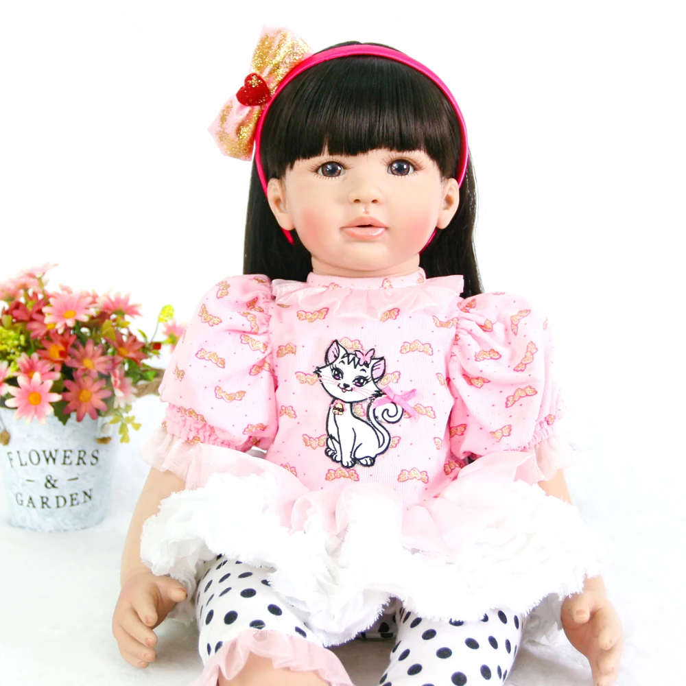 60cm Silicone Reborn Girl Baby Doll Toys Vinyl Bebe Princess Toddler reborn Dolls child Birthday Gift Limited Edition Doll
60cm Silicone Reborn Girl Baby Doll Toys Vinyl Bebe Princess Toddler reborn Dolls child Birthday Gift Limited Edition Doll