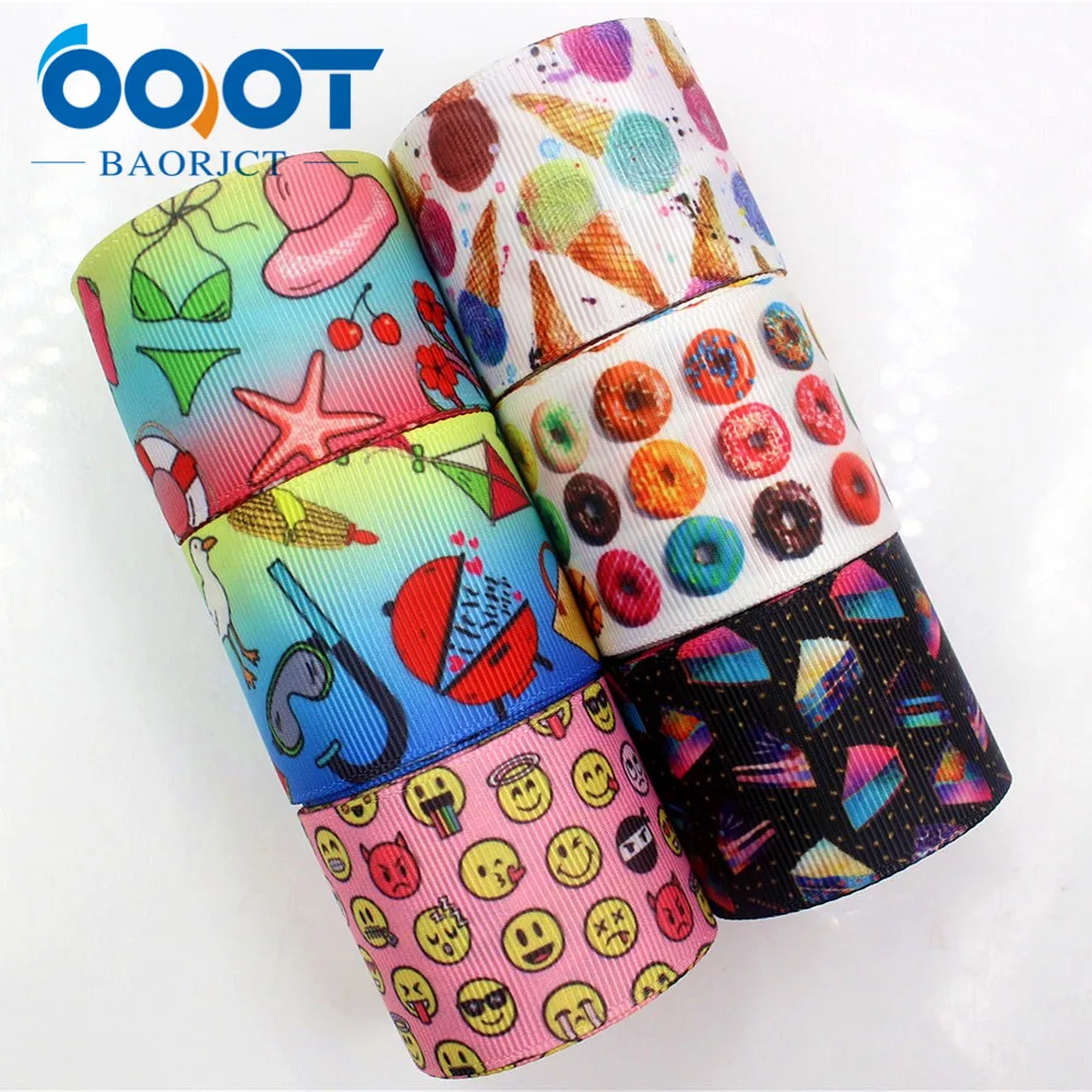 Мультяшные ленты OOOT BAORJCT 1781712 38 мм 10 ярдов Термотрансферная печатная корсажная