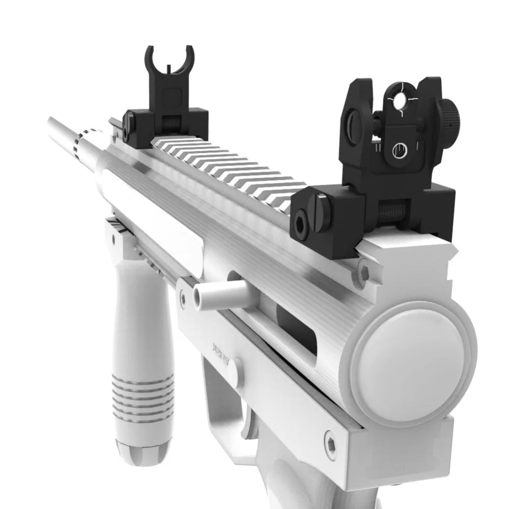US Tactical Hunting Iron Low Flip Up Front & Rear Sight Set Folding Design Profile Quick Detach Rapid Transition Fit Most Rails
US Tactical Hunting Iron Low Flip Up Front & Rear Sight Set Folding Design Profile Quick Detach Rapid Transition Fit Most Rails