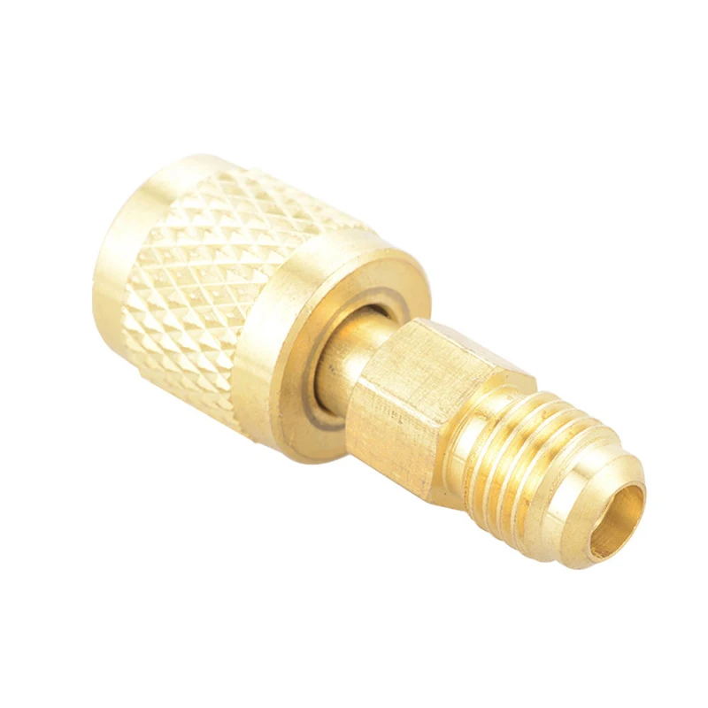 1PC R410a Brass Adapter Joints 1/4" Male To 5/16" Female Charging Hose To Pump New
1PC R410a Brass Adapter Joints 1/4" Male To 5/16" Female Charging Hose To Pump New
