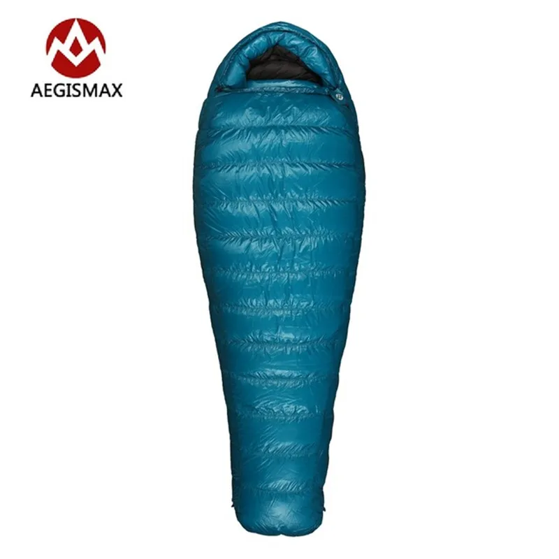 

AEGISMAX M3 Lengthened Mummy Sleeping Bag Ultralight 95% White Goose Down Box Baffles Winter Outdoor Camping Hiking