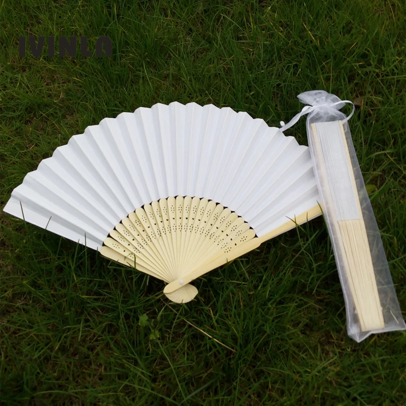 50pcs/Lot 21cm White Wedding Hand Fan with white organza Gift bag pouch for Wedding&Party Favors
50pcs/Lot 21cm White Wedding Hand Fan with white organza Gift bag pouch for Wedding&Party Favors