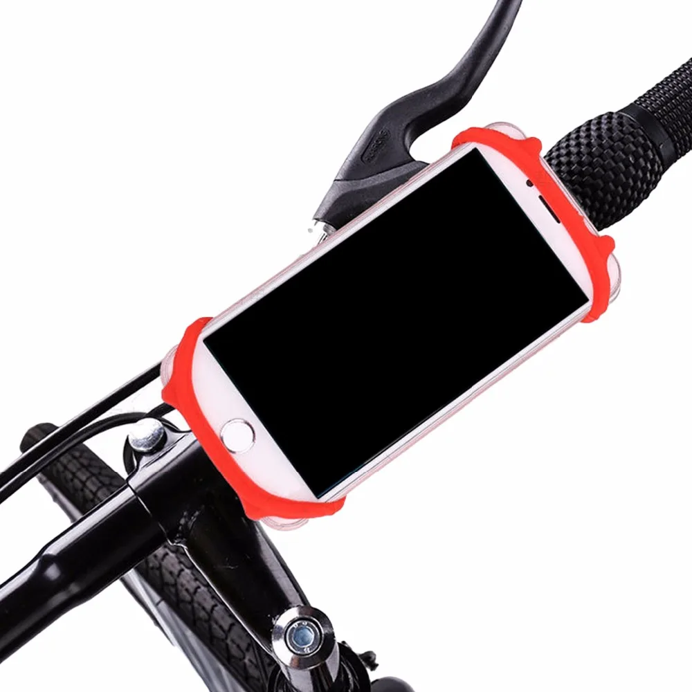 silicone bike phone holder bicycle cell mount cart bracket moile | Мобильные телефоны и аксессуары