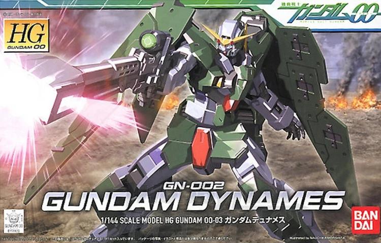 Bandai Gundam 00 HG 1/144 Dyunames GN 002 мобильный костюм набор моделей Аниме Фигурки игрушки для