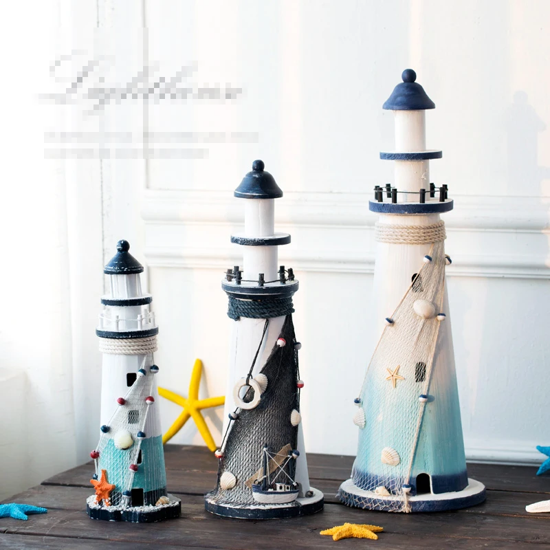 Mediterranean Style Lighthouse Solid Wood Home Desktop Decorative Gifts Decoration Living Room Entrance Window Shop
Mediterranean Style Lighthouse Solid Wood Home Desktop Decorative Gifts Decoration Living Room Entrance Window Shop