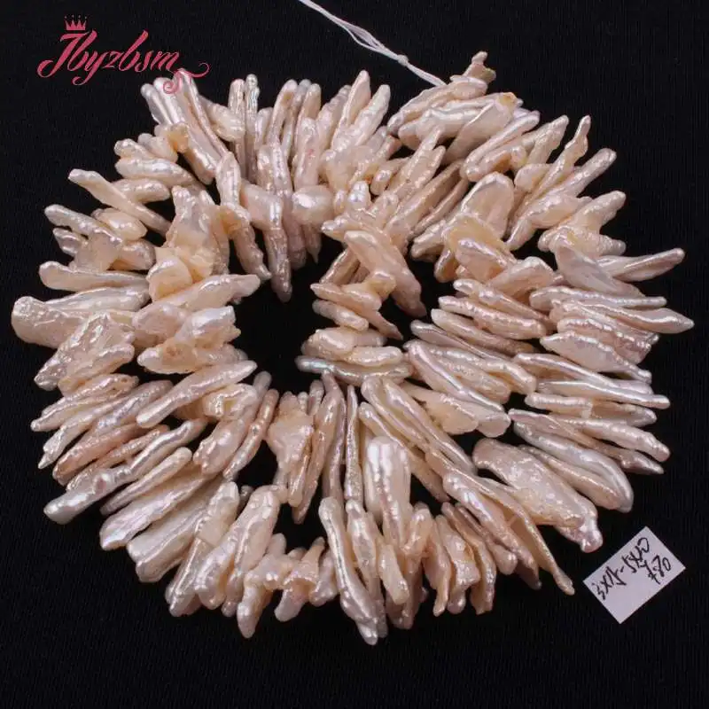 3x15-5x20mm White Freeform Freshwater Pearl Natural Stone Loose Bead For DIY Necklace Bracelet Jewelry Making 14.5"Free Shipping
3x15-5x20mm White Freeform Freshwater Pearl Natural Stone Loose Bead For DIY Necklace Bracelet Jewelry Making 14.5"Free Shipping
