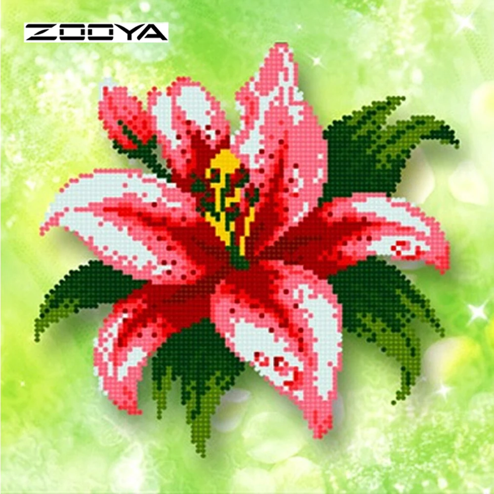 ZOOYA Lily flower Diamond cross stitch kit DIY diamond painting set embroidery rhinestone square diamond wall home decor F94
ZOOYA Lily flower Diamond cross stitch kit DIY diamond painting set embroidery rhinestone square diamond wall home decor F94