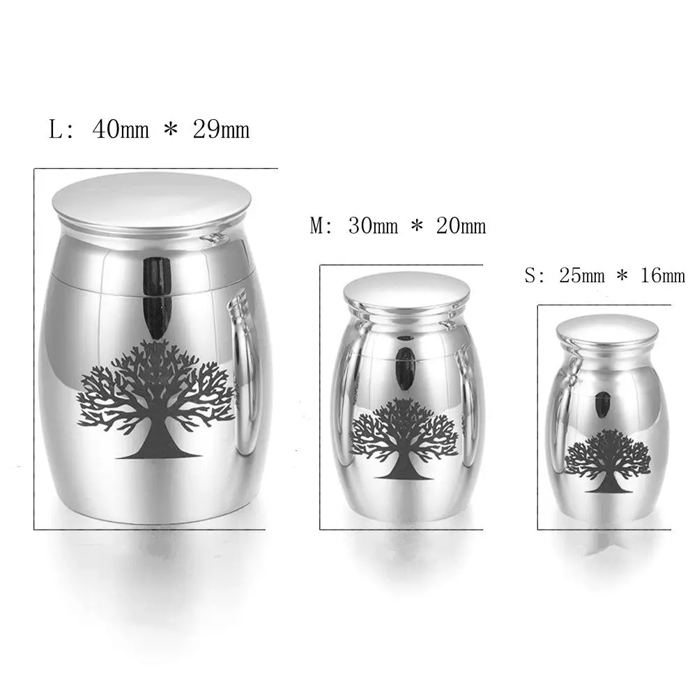 IJU020 Highly Polished Stainless Steel Mini Cremation Urns Tree of Life Ashes Urn Pet/Human Memorial Cremation Urn
IJU020 Highly Polished Stainless Steel Mini Cremation Urns Tree of Life Ashes Urn Pet/Human Memorial Cremation Urn