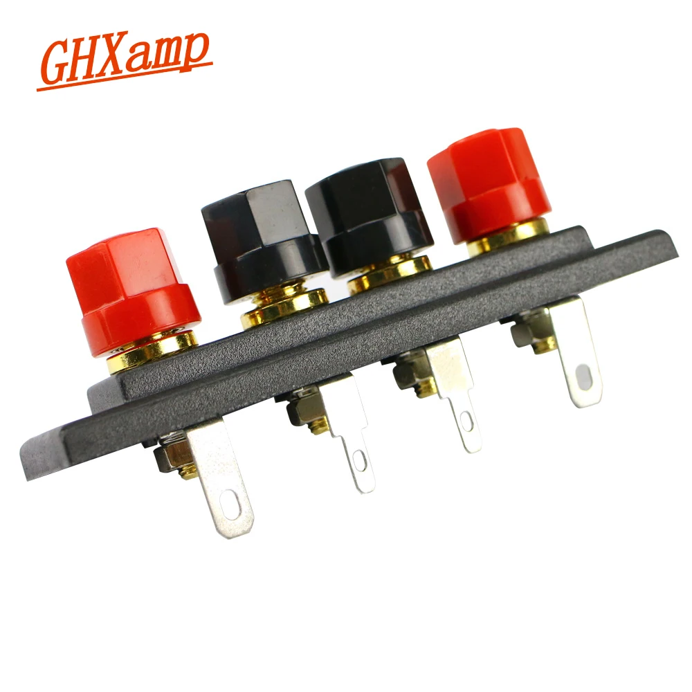 GHXAMP Speaker Amplifier Chassis Terminal Output Four-Position Terminal Soundbox Speaker audio accessories Gold wiring board
GHXAMP Speaker Amplifier Chassis Terminal Output Four-Position Terminal Soundbox Speaker audio accessories Gold wiring board