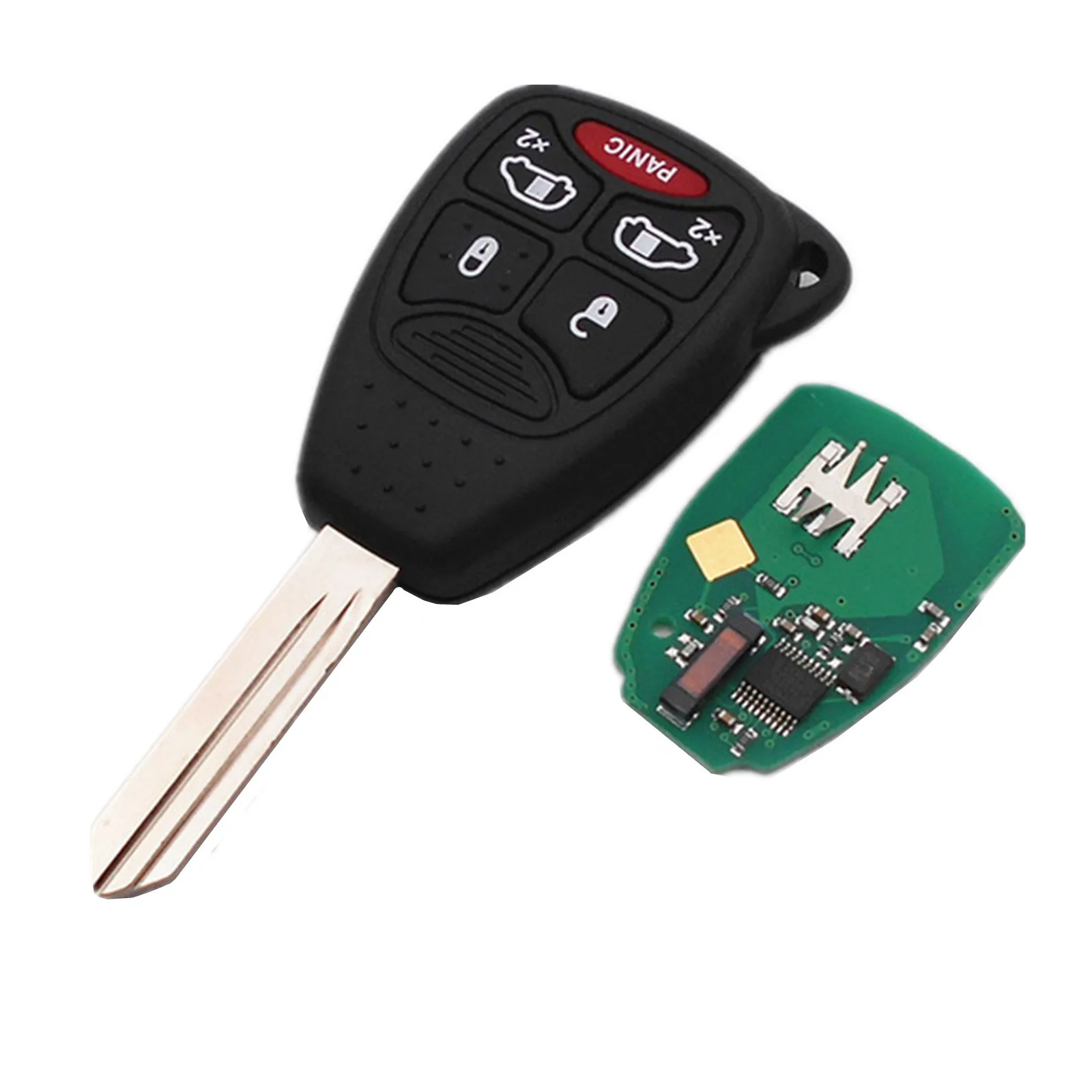 Дистанционный брелок без ключа 4 + 1 кнопки с чипом ID46 для Chrysler 300C jEEP Cruiser OHT692427AA
Дистанционный брелок без ключа 4 + 1 кнопки с чипом ID46 для Chrysler 300C jEEP Cruiser OHT692427AA