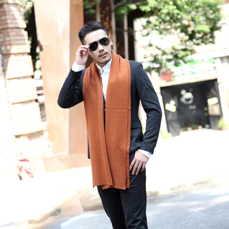 Mingjiebihuo The new popular solid color long increase shawl thick warm couple students wool scarf unisex comfortable men shawl
Mingjiebihuo The new popular solid color long increase shawl thick warm couple students wool scarf unisex comfortable men shawl