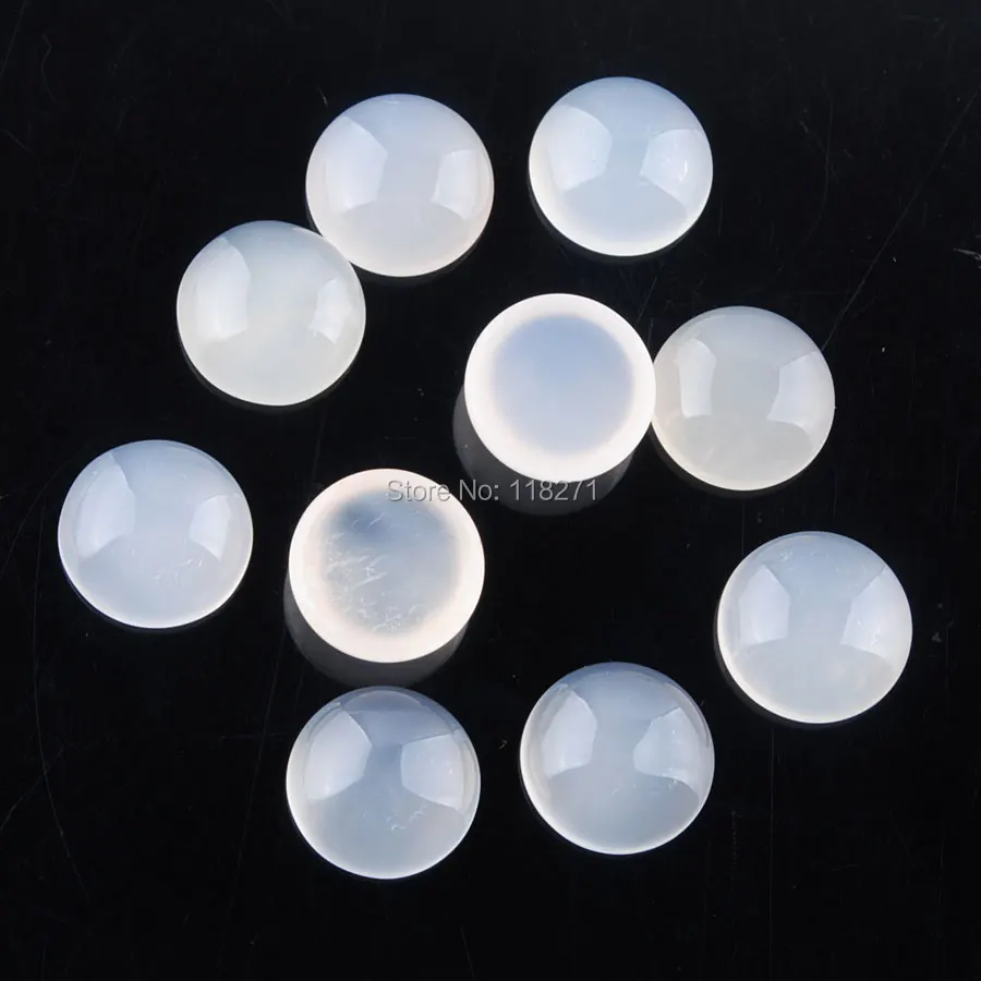 WOJIAER White Agates Round 12mm Cabochon Beads Natural Stone Healing Bead Fit for Women Men DIY Handmade Jewelry 50PCS PU8209
WOJIAER White Agates Round 12mm Cabochon Beads Natural Stone Healing Bead Fit for Women Men DIY Handmade Jewelry 50PCS PU8209