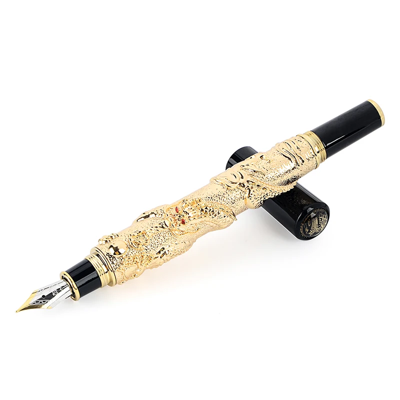 Vintage Retro Dragon Design Business Fountain Pens 0.5mm Fine Nib Iraurita Metal Gold School Office Writing Pen Stationery Gifts
Vintage Retro Dragon Design Business Fountain Pens 0.5mm Fine Nib Iraurita Metal Gold School Office Writing Pen Stationery Gifts