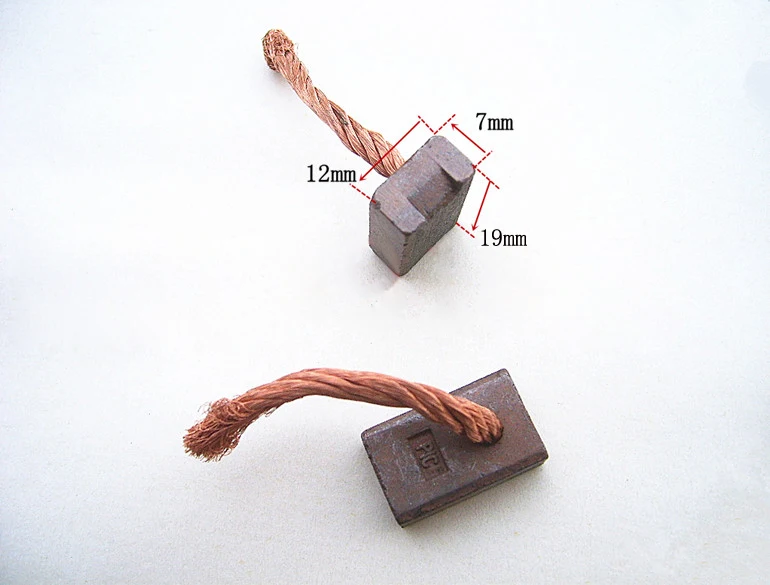 Car starter Carbon Brush Regulator Copper Carbon Brushes (Size:7*12*19mm)