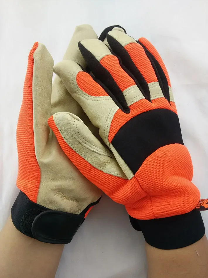 Free shipping 2 pairs Color beige Genuine leather working gloves elastic fabric back
Free shipping 2 pairs Color beige Genuine leather working gloves elastic fabric back