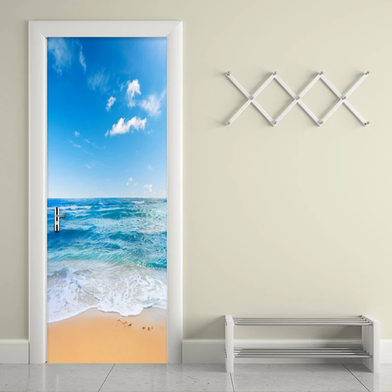 Modern Blue Seaside Landscape Door Sticker 3D Wall Murals Living Room Bedroom PVC Self-Adhesive Waterproof Home Decor Wall Paper
Modern Blue Seaside Landscape Door Sticker 3D Wall Murals Living Room Bedroom PVC Self-Adhesive Waterproof Home Decor Wall Paper