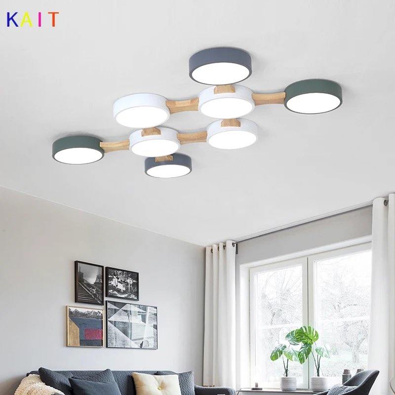 Nordic LED Ceiling Lights With Metal Lampshade Wooden Surface Mounted Molecular ceiling lamps
Nordic LED Ceiling Lights With Metal Lampshade Wooden Surface Mounted Molecular ceiling lamps