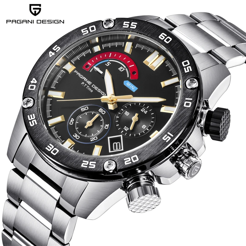 Relogio Masculino PAGANI DESIGN Luxury Brand Chronograph Sport Watch Fashion Waterproof Military Quartz Wristwatch Clock For Men
Relogio Masculino PAGANI DESIGN Luxury Brand Chronograph Sport Watch Fashion Waterproof Military Quartz Wristwatch Clock For Men
