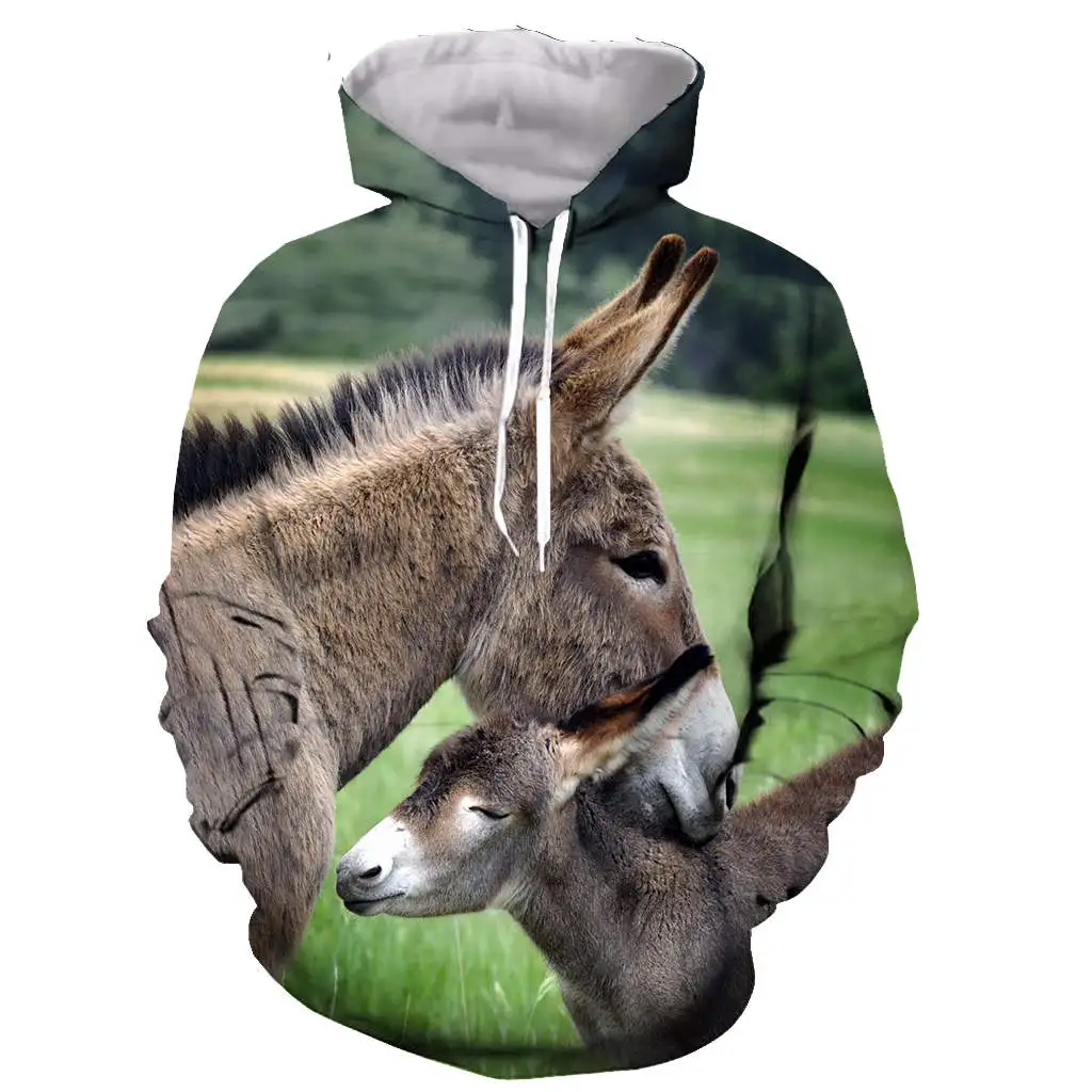 Animal DONKEY 3D printed men women hooded hoodie fashion graphic hoodie casual streetwear pullover hoodie
Animal DONKEY 3D printed men women hooded hoodie fashion graphic hoodie casual streetwear pullover hoodie