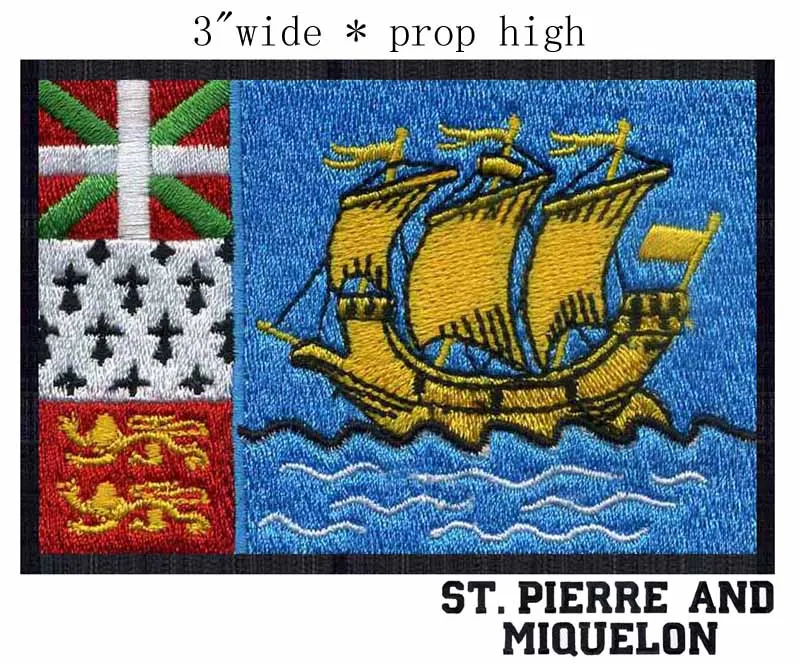 St.-Pierre and Miquelon, французский флаг 3 дюйма, широкая вышивка, нашивка для небольшого логотипа/трикотажная нашивка/гладить на подложке
St.-Pierre and Miquelon, французский флаг 3 дюйма, широкая вышивка, нашивка для небольшого логотипа/трикотажная нашивка/гладить на подложке