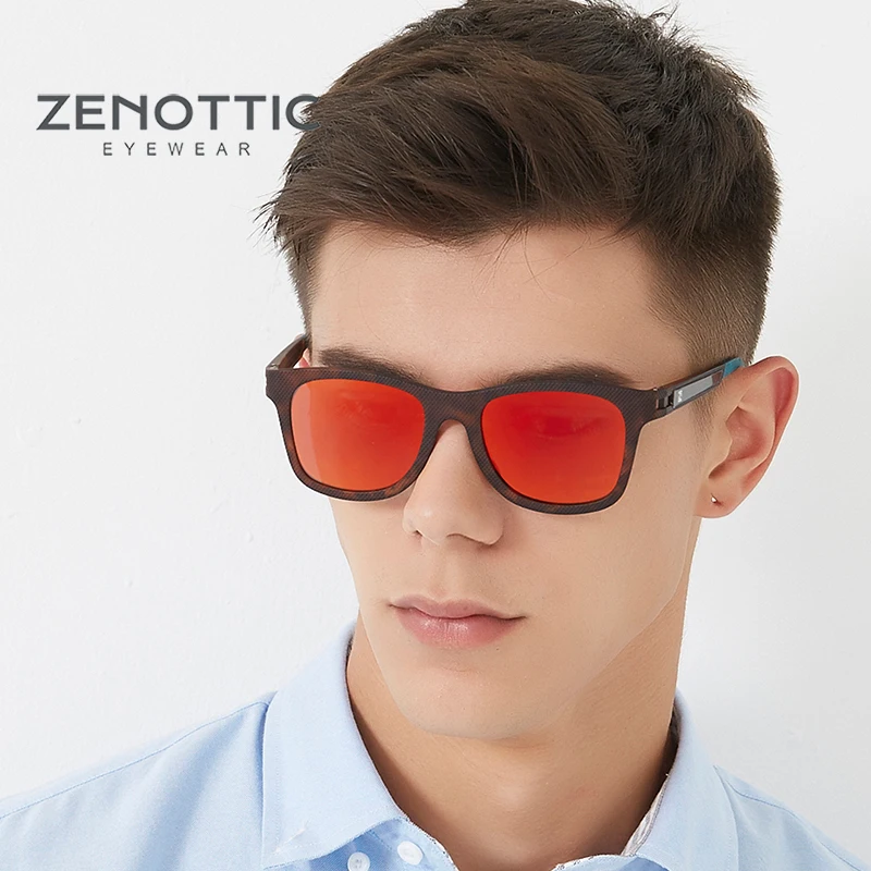 Солнцезащитные очки ZENOTTIC TR90 мужские поляризованные солнцезащитные зеркальные TAC