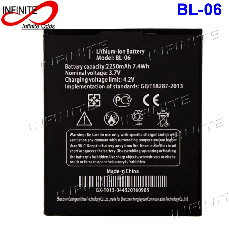 Аккумулятор для THL T6S T6 Pro T6C аккумулятор BL 06 2250 мАч Bateria Batterij AKKU|battery bl-06|bl-06 batterybatteries