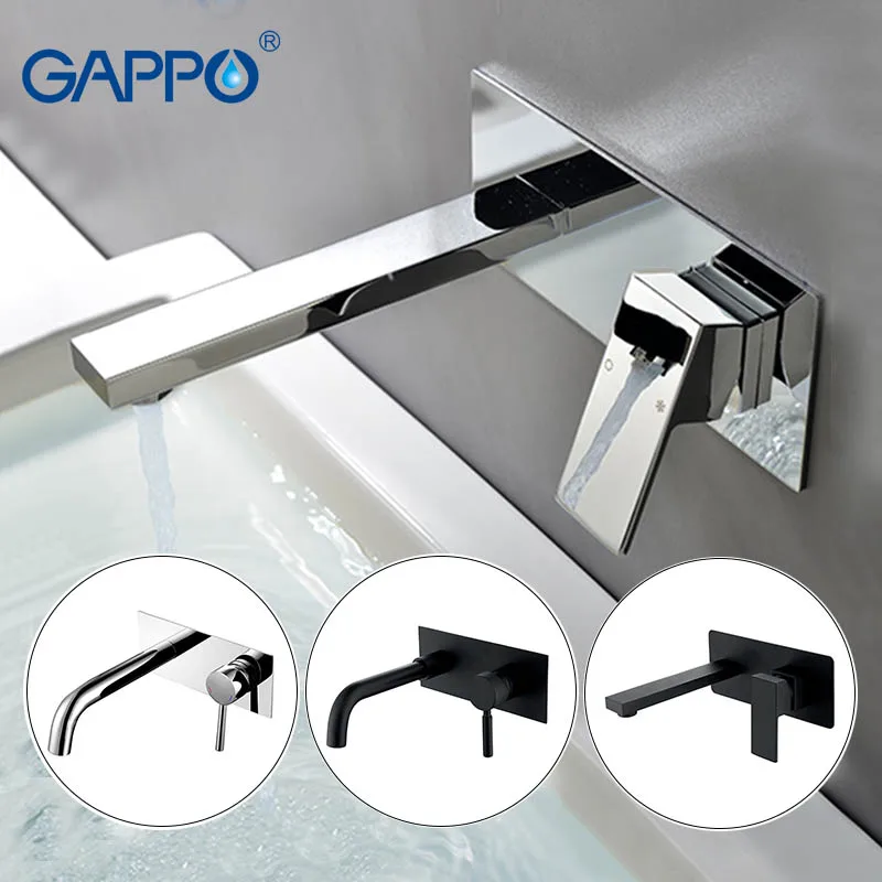 

GAPPO basin faucet bathroom bath faucet waterfall sink taps wall mounted Water mixer shower mixers tap Sanitary Ware Suite