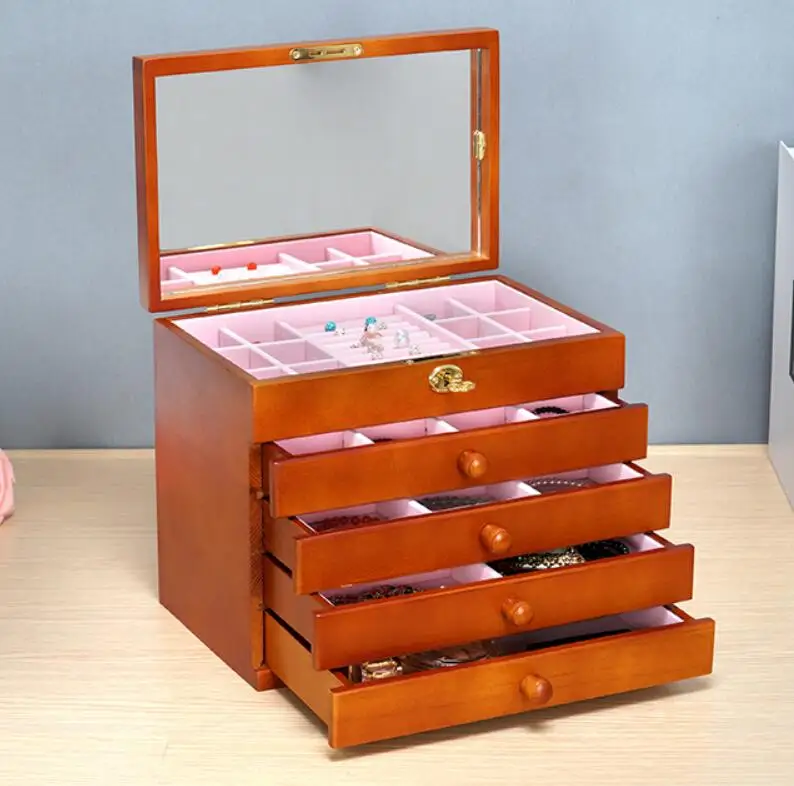 High quality wood Wooden jewelry accessories storage organizer box case casket wedding Mother birthday gift boxes
High quality wood Wooden jewelry accessories storage organizer box case casket wedding Mother birthday gift boxes