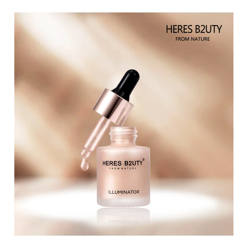 

HERES B2UTY Liquid Highlighter Concealer Shimmer Face Glow Ultra-concentrated illuminating bronzing drops 25ml 4 color