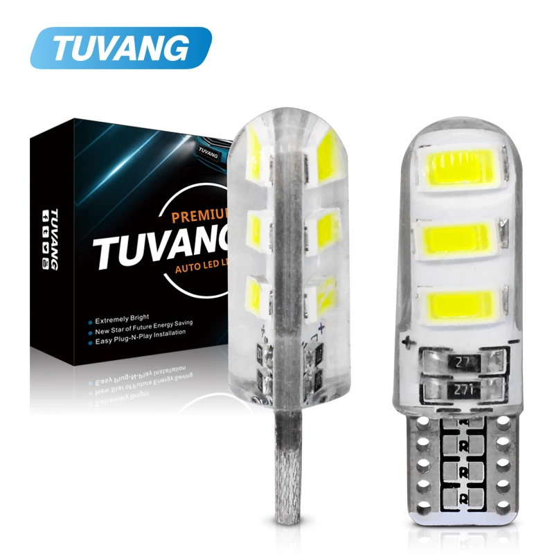 5x новейший T10 194 168 W5W 6Smd 5730 Автомобильный светодиодный силиконовый корпус Авто