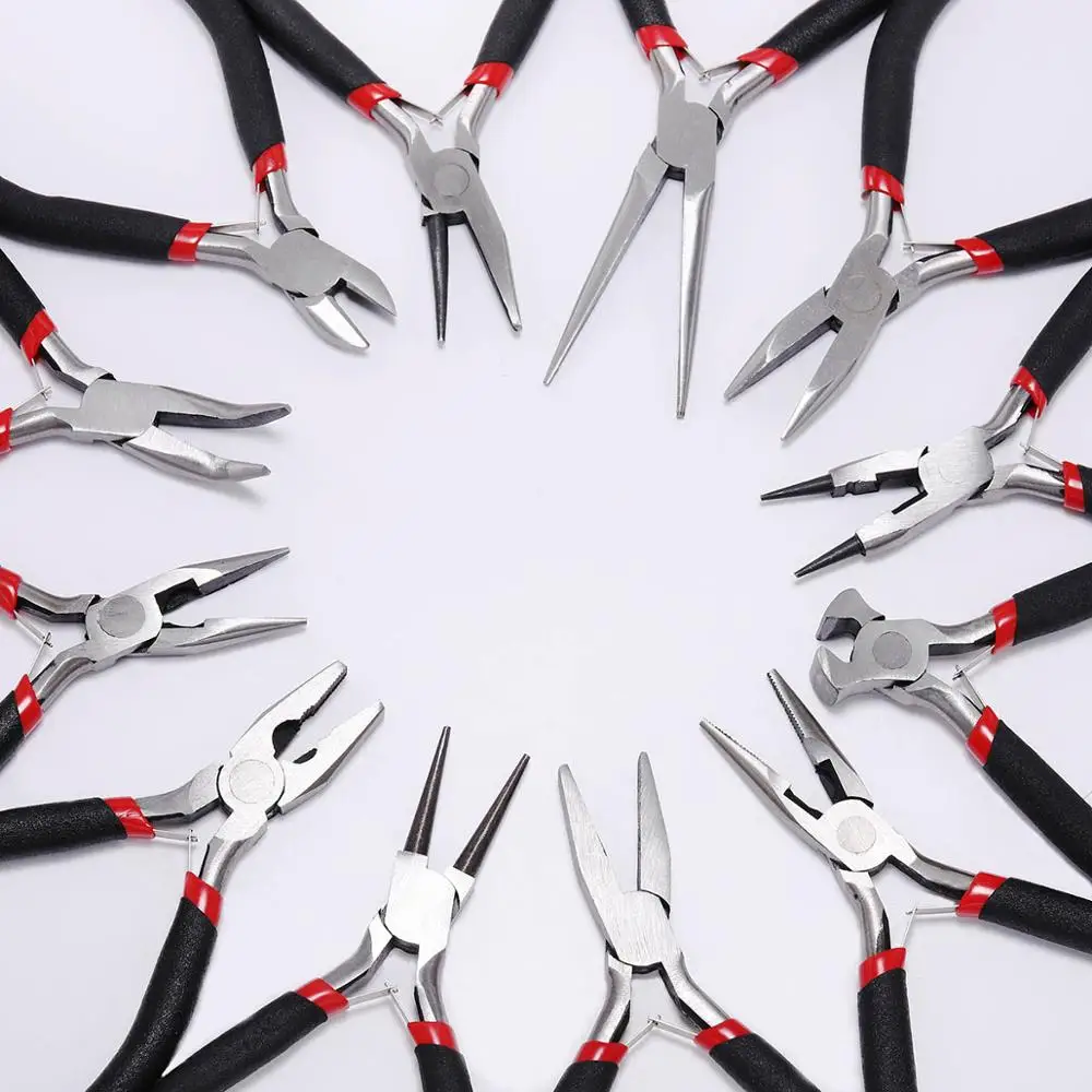 Jewelry Ferronickel Pliers Tools & Equipment Kit Long Needle Round Nose Cutting Wire Pliers for DIY Jewelry Making Accessories
Jewelry Ferronickel Pliers Tools & Equipment Kit Long Needle Round Nose Cutting Wire Pliers for DIY Jewelry Making Accessories