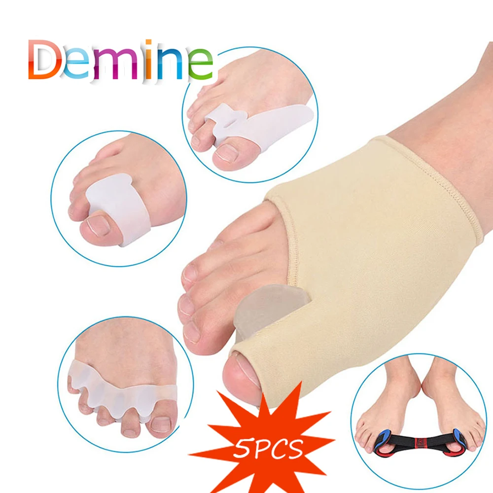 5pcs/sets Hallux Valgus Orthotics Gel Stretch Nylon Pad Silicone Separators for Corrective Overlapping Toes Shoes Inserts
5pcs/sets Hallux Valgus Orthotics Gel Stretch Nylon Pad Silicone Separators for Corrective Overlapping Toes Shoes Inserts