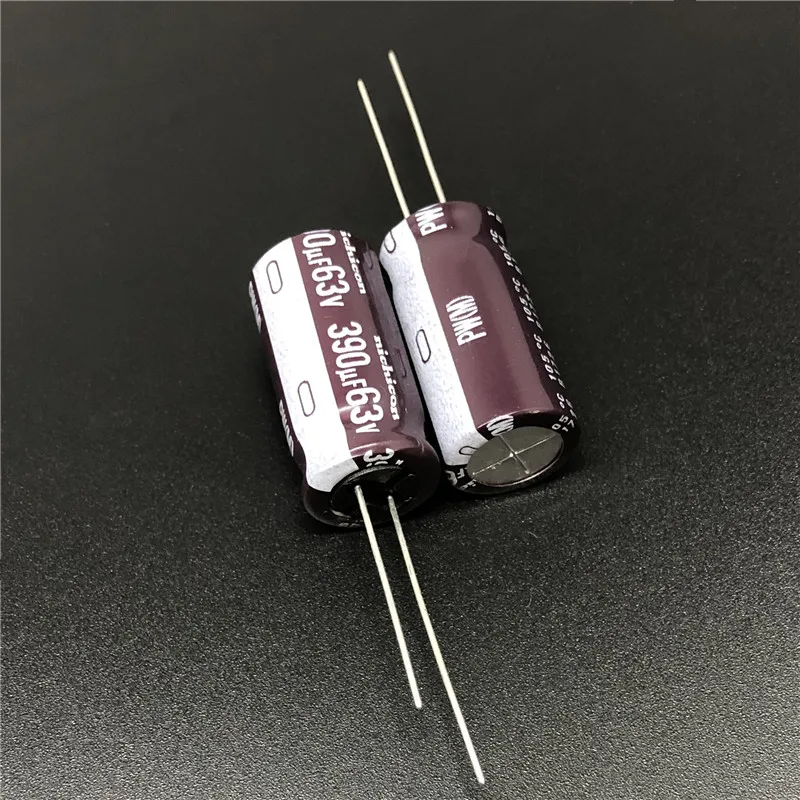 5 шт./50 шт. 390 мкФ 63 в NICHICON PW серия 12 5x25 мм низкое сопротивление 63V390uF алюминиевый