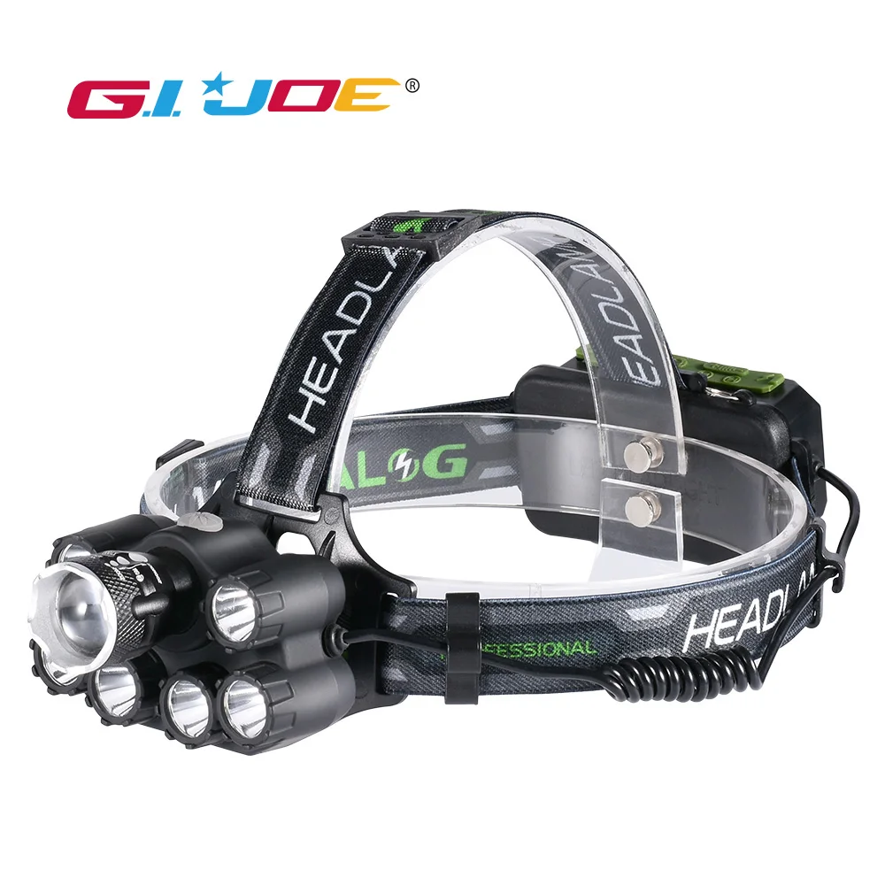 GIJOE bluetooth led headlamp zoomable music headlight waterproof 2*18650 battery usb rechargeable 6 modes lamp outdoor 3000LM
GIJOE bluetooth led headlamp zoomable music headlight waterproof 2*18650 battery usb rechargeable 6 modes lamp outdoor 3000LM