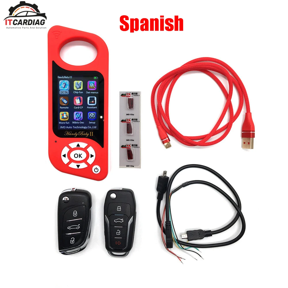 JMD Handy Baby 2 Handy Baby II Car Key Programmer Hand-held with G 96bit 48 function+Card/Remote Copier Cbay 2 Cbay II
JMD Handy Baby 2 Handy Baby II Car Key Programmer Hand-held with G 96bit 48 function+Card/Remote Copier Cbay 2 Cbay II