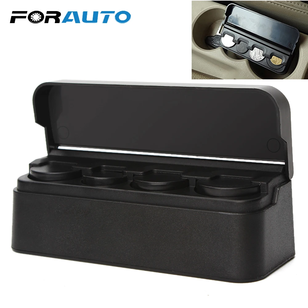 FORAUTO Black Car Coin Holder Car Orginazer Plastic Coin Case Storage Box Holder Container Car-styling
FORAUTO Black Car Coin Holder Car Orginazer Plastic Coin Case Storage Box Holder Container Car-styling