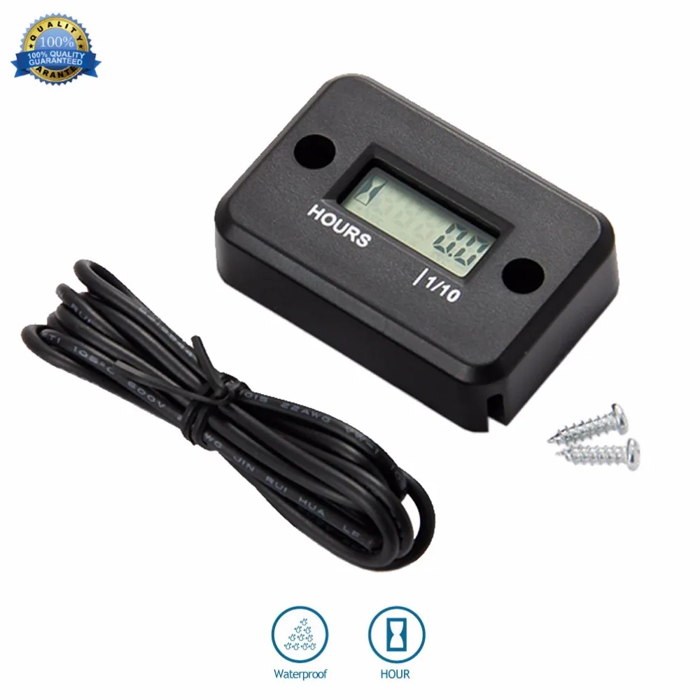 LCD Inductive Digital Hour Meter For Jet Ski Motorcycle Snowmobile Marine ATV Lawn Mower Glider Paramotor Motor HM006A
LCD Inductive Digital Hour Meter For Jet Ski Motorcycle Snowmobile Marine ATV Lawn Mower Glider Paramotor Motor HM006A