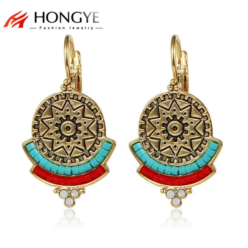 3 Brincos Ear Cuff Earrings Round Flower Printing Green Resin Beads Rhinestone Clip Earrings Ethnic Jewelry for Women
3 Brincos Ear Cuff Earrings Round Flower Printing Green Resin Beads Rhinestone Clip Earrings Ethnic Jewelry for Women
