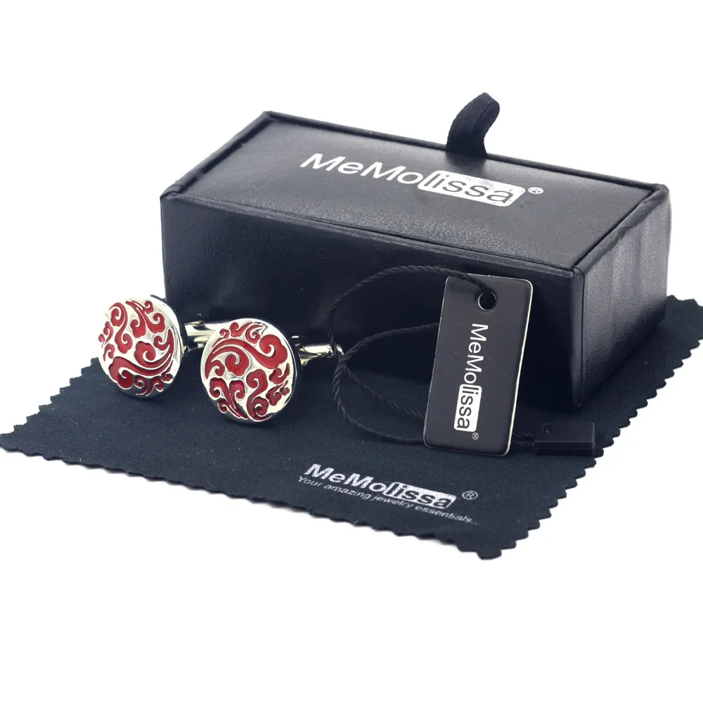 MeMolissa Display Box Retro Pattern Round Cufflinks with Red Cloud Men's Business Cufflink Abotoadura Free Tag & Wipe Cloth
MeMolissa Display Box Retro Pattern Round Cufflinks with Red Cloud Men's Business Cufflink Abotoadura Free Tag & Wipe Cloth