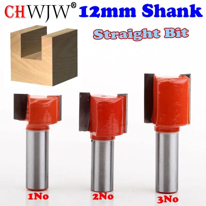 3pcs 12mm Shank Straight/Dado Router Bit Double Flute Straight Bit Carbide Woodworking Straight Router Bit Set
3pcs 12mm Shank Straight/Dado Router Bit Double Flute Straight Bit Carbide Woodworking Straight Router Bit Set