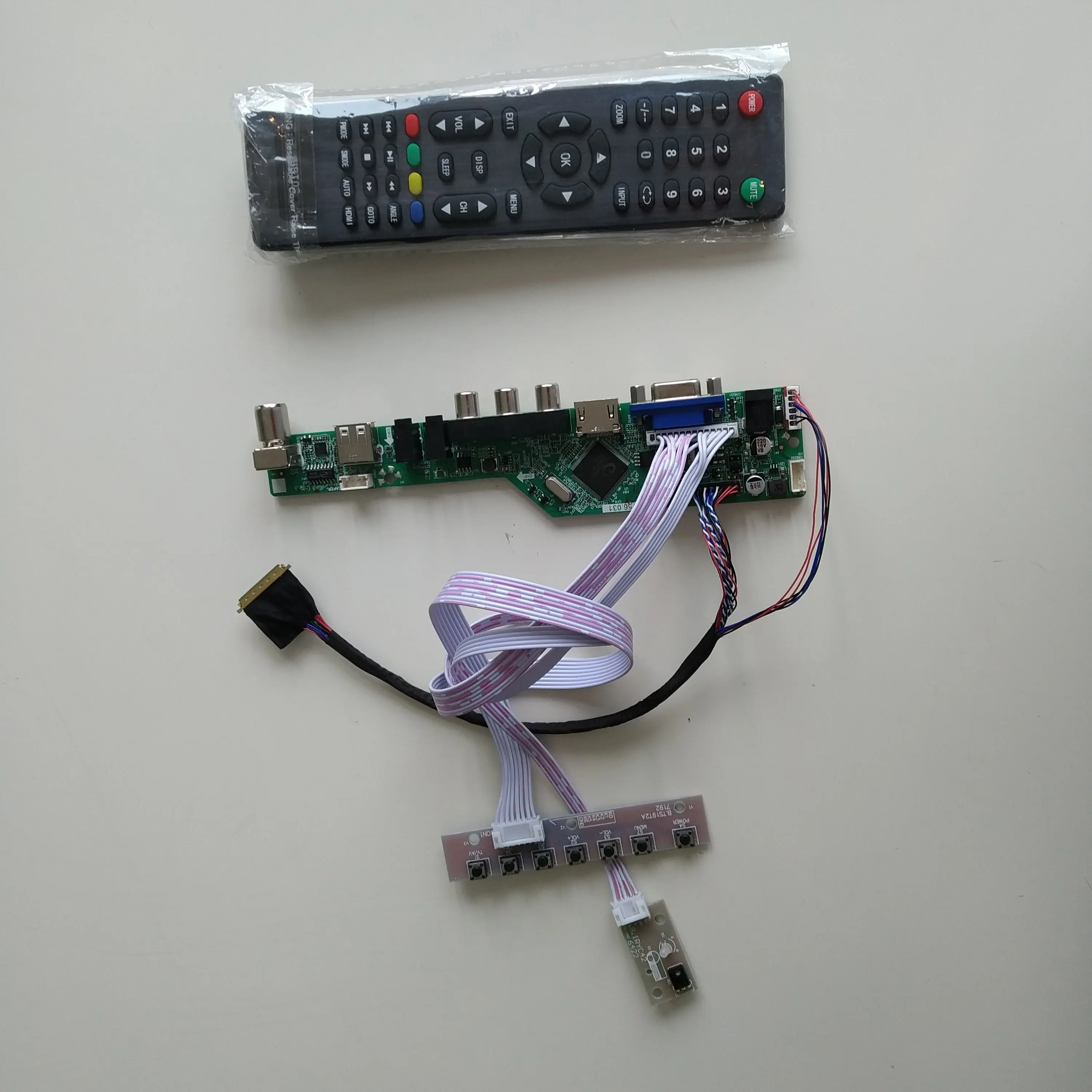 Плата контроллера для LP133WH2 (TL) (B3)/(TL) (C2) 40pin 1366X768 13,3 "LED AV kit LCD VGA HDMI RF USB Audio TV monitor
Плата контроллера для LP133WH2 (TL) (B3)/(TL) (C2) 40pin 1366X768 13,3 "LED AV kit LCD VGA HDMI RF USB Audio TV monitor