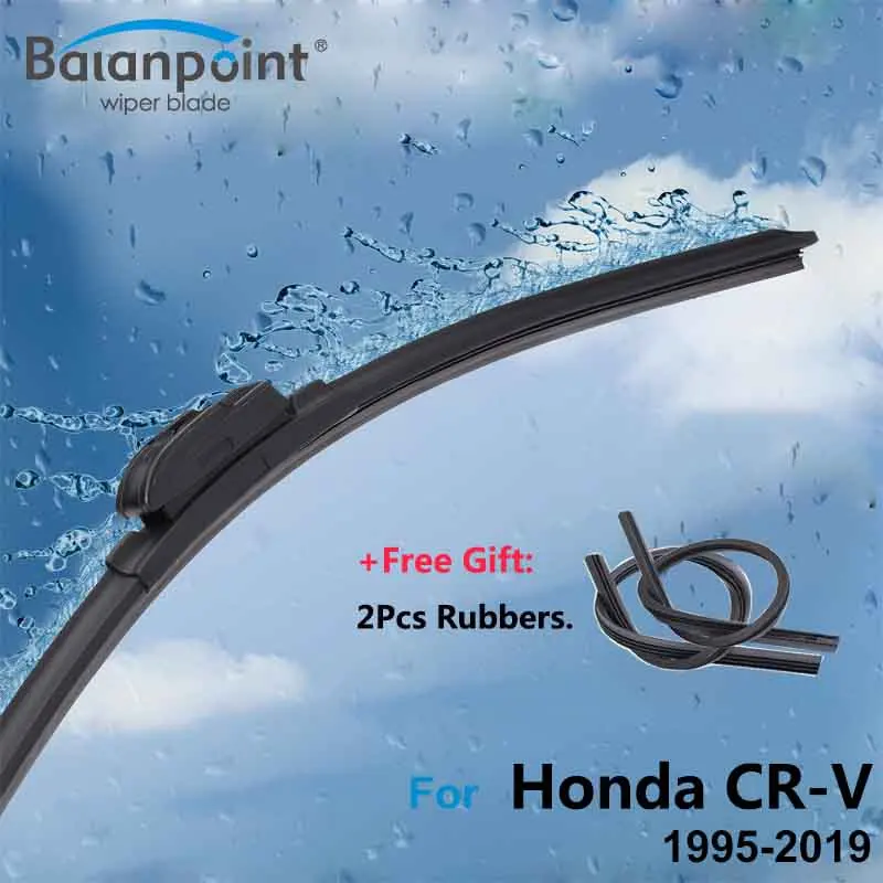 2 шт. стеклоочистителей для Honda CR V 1995 2019 бесплатный подарок шт запасных резинок