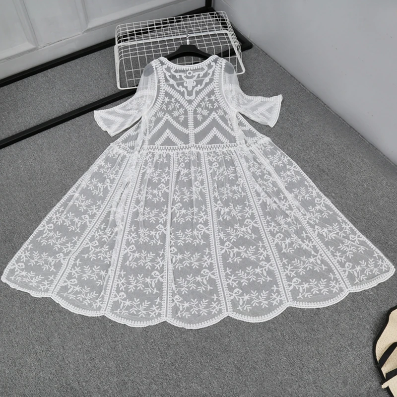 2019 Summer 3/4 Sleeve Long Maxi Lace Kimonos Women Long Maxi Beach Kimonos Women Long Lace Shirts Hollow Lace Blouses Tops
2019 Summer 3/4 Sleeve Long Maxi Lace Kimonos Women Long Maxi Beach Kimonos Women Long Lace Shirts Hollow Lace Blouses Tops