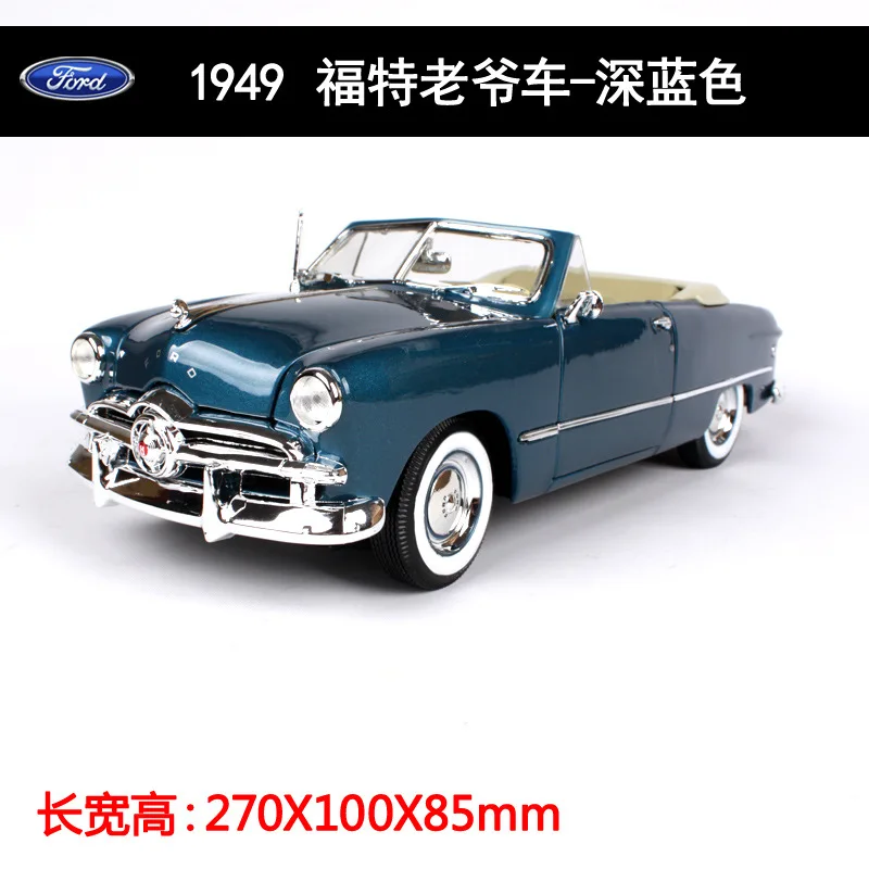 Имитация классического автомобиля Maisto 1:18 Игрушечная модель для Ford 1939 1949 1950 1967 1968