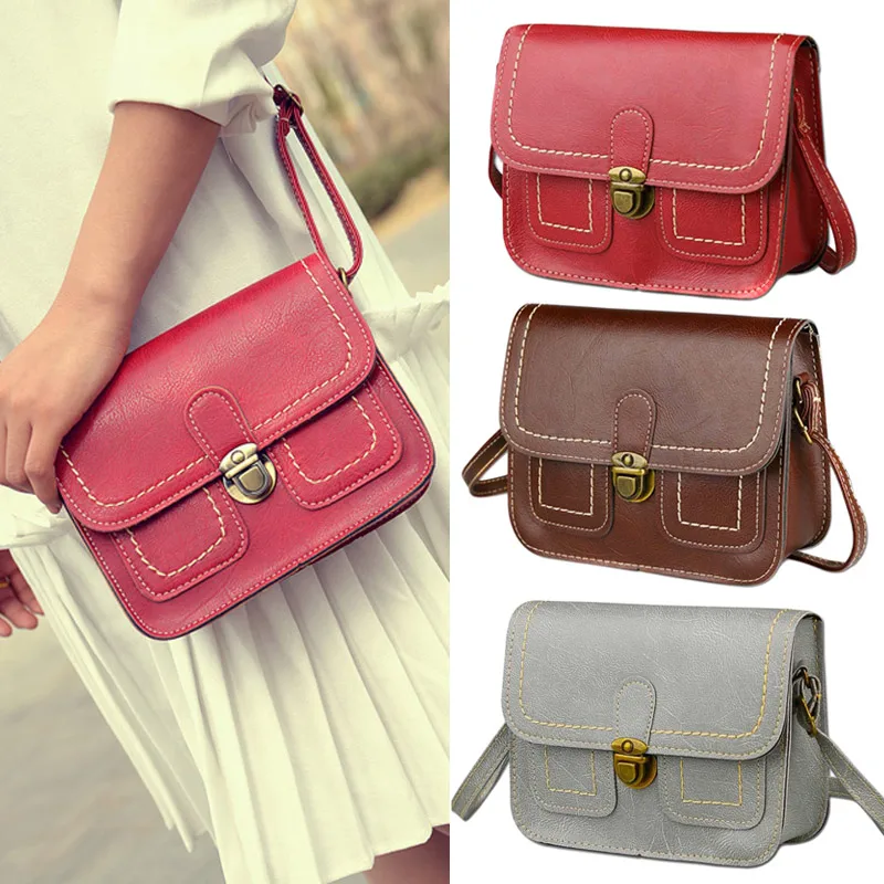 Women Retro Messenger Bag Crossbody Bag Classic Lady PU Leather Shoulder Bags New
Women Retro Messenger Bag Crossbody Bag Classic Lady PU Leather Shoulder Bags New