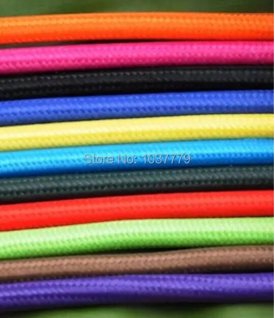 Outlet customized colors 100meters/roll colorful fabric wire lighting accessories DIY vintage pendant cloth cable
Outlet customized colors 100meters/roll colorful fabric wire lighting accessories DIY vintage pendant cloth cable